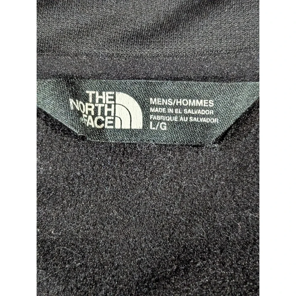 The North Face Canyonlands 1/2 Zip Pullover‎ Jacket Men's Large Black Blue Logo